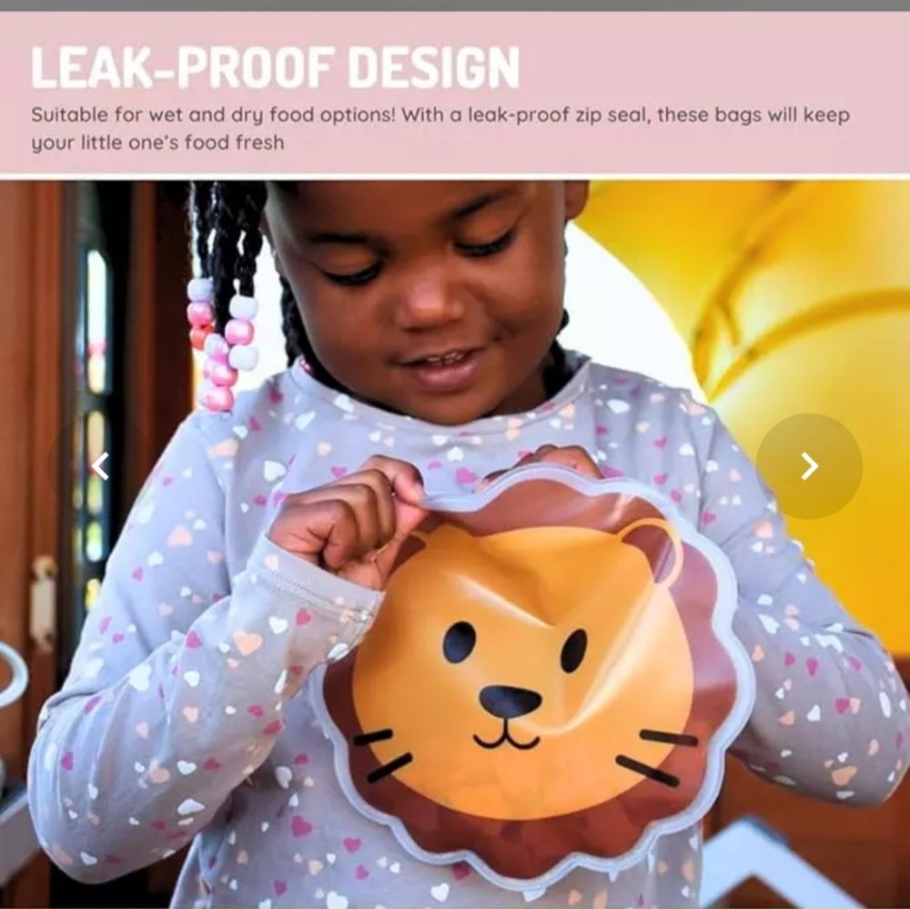 9pk Melii Snack Bags Reusable